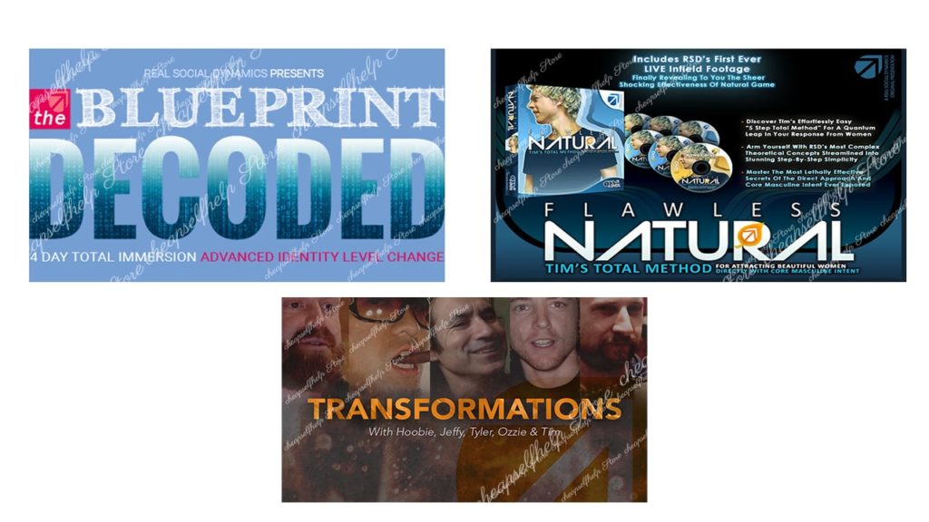 RSD, blueprint, flawless, transformations, bundle, real, social, dynamics, natural, decoded, improvement, meeting, approaching, dating, relationship, attraction, girlfriend, seduction, tyler, durden,